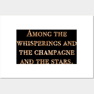 Among the whisperings - Gatsby quote Posters and Art